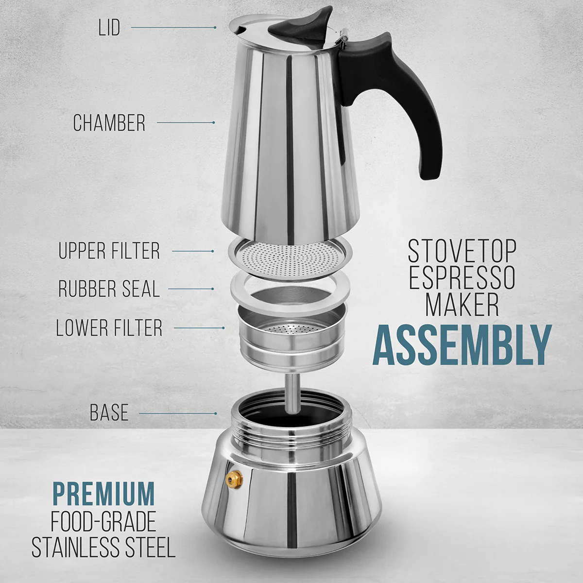 150 mL Stainless Steel Espresso Maker - Image 13