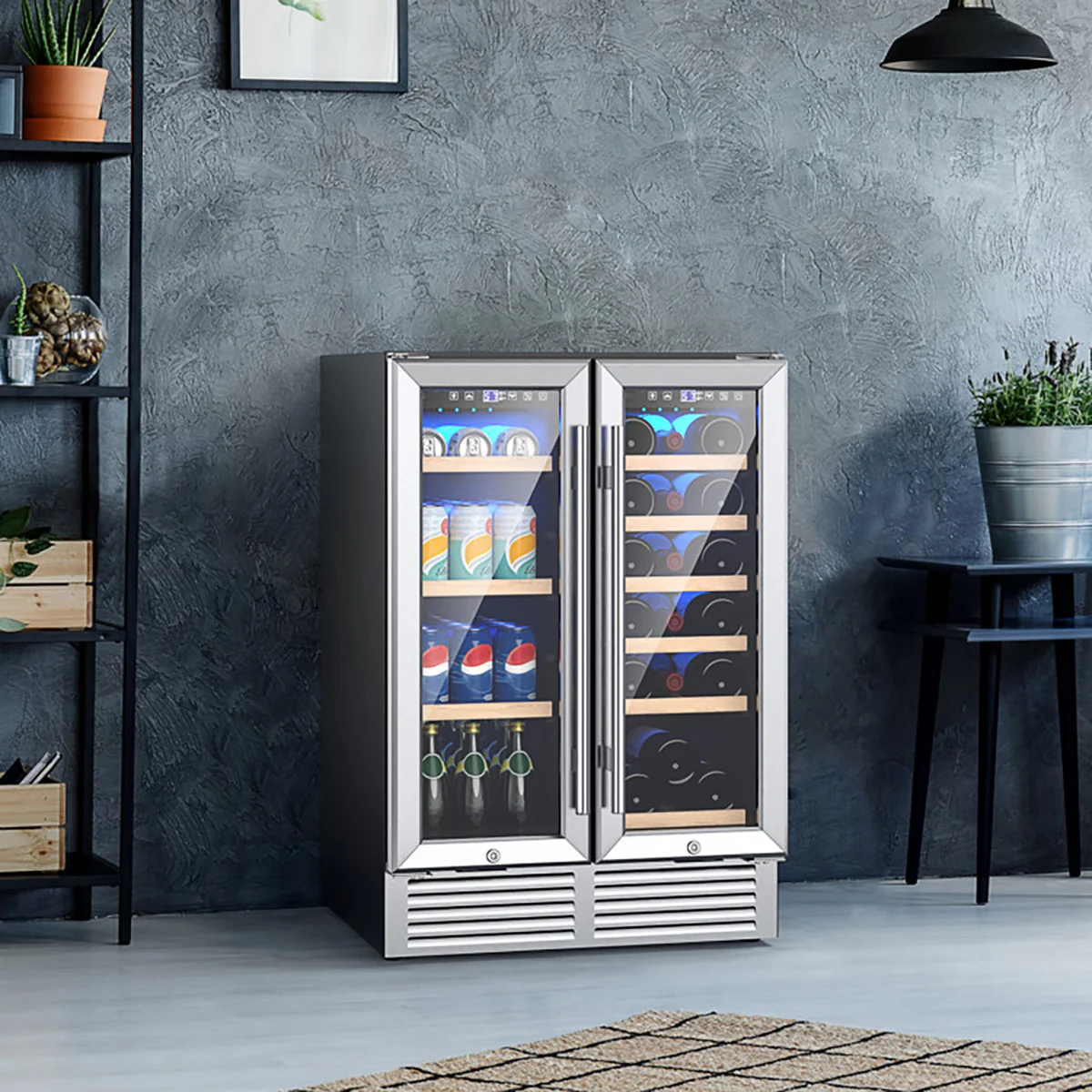 24'' Dual Zone Wine and Beverage Cooler